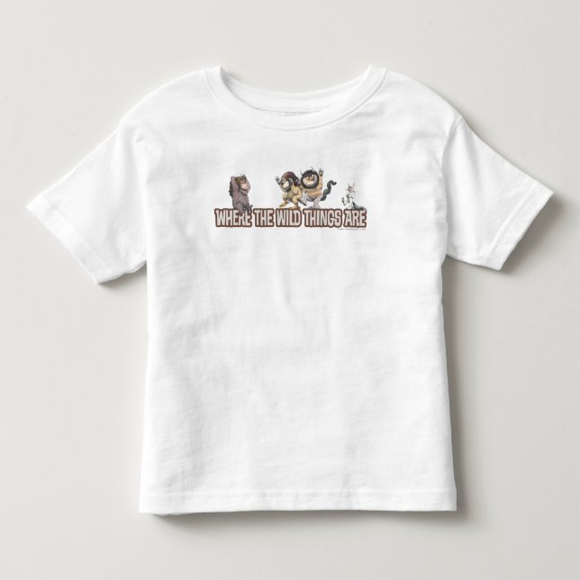 Wo die Wilden Dinge Zeichen auf dem Logo sind Kleinkind T-shirt (Vorderseite)