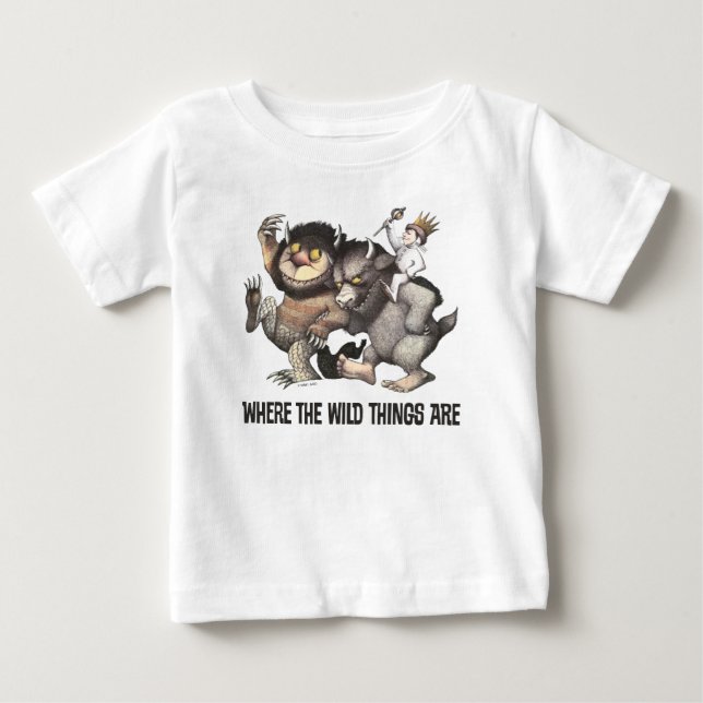 Wo die wilden Dinge Zeichen sind Baby T-shirt (Vorderseite)