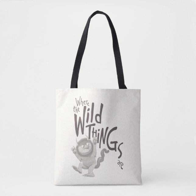 Wo die wilden Dinge zitieren Tasche (Vorderseite)