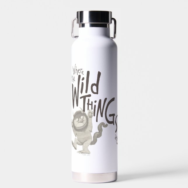 Wo die wilden Dinge zitieren Trinkflasche (Vorne)