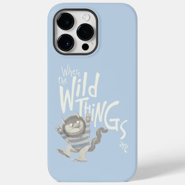 Wo die wilden Dinge zitiert werden - blau Case-Mate iPhone 14 Pro Max Hülle (Rückseite)