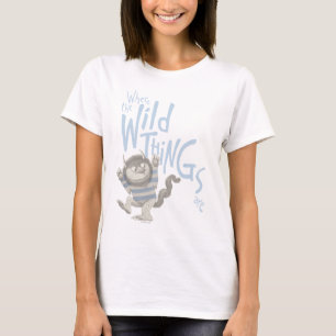 Wo die wilden Dinge zitiert werden - blau T-Shirt
