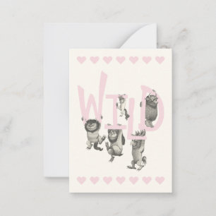 Wo die wilden Kerle sind Valentinsfoto Mitteilungskarte