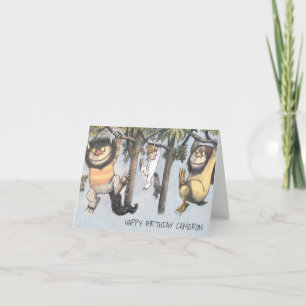 Wo die wilden Kerle wohnen   Alles Gute zum Geburt Karte