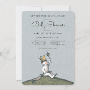 Wo die wilden Kerle wohnen Baby Shower Einladung