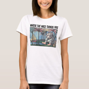 Wo die wilden Kerle wohnen   Buchcover T-Shirt