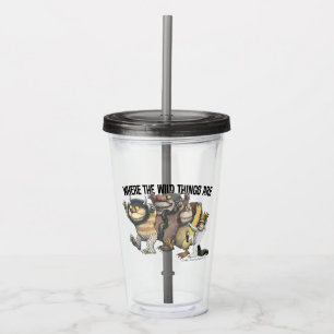 Wo die wilden Kerle wohnen Charaktere & Logo Acryltrinkbecher