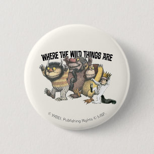 Wo die wilden Kerle wohnen Charaktere & Logo Button