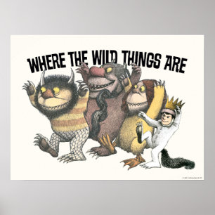 Wo die wilden Kerle wohnen Charaktere & Logo Poster