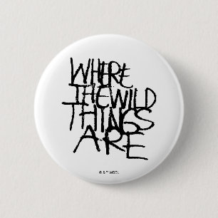 Wo die wilden Kerle wohnen   Handschriftlich Button