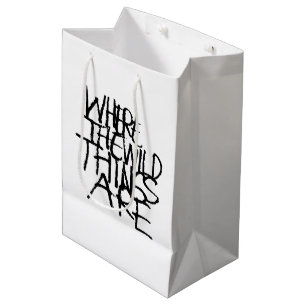 Wo die wilden Kerle wohnen Handschriftlich Mittlere Geschenktüte