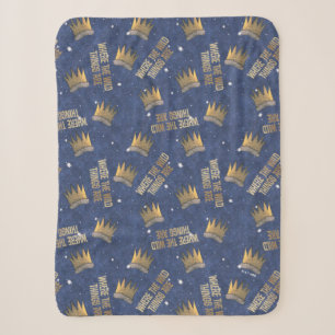 Wo die wilden Kerle wohnen Krone und Sterne Muster Sherpadecke