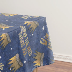 Wo die wilden Kerle wohnen Krone und Sterne Muster Tischdecke