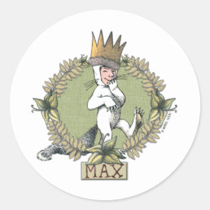 Wo die wilden Kerle wohnen   Max-Abzeichen Runder Aufkleber