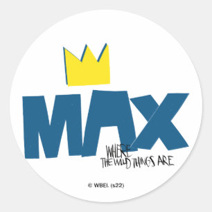 Wo die wilden Kerle wohnen   Max und Krone Runder Aufkleber