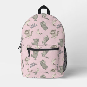 Wo die wilden Kerle wohnen Rosa Stern Muster Bedruckter Rucksack