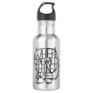 Wo die wilden Kerle wohnen Wilder Kerl Sketch Edelstahlflasche