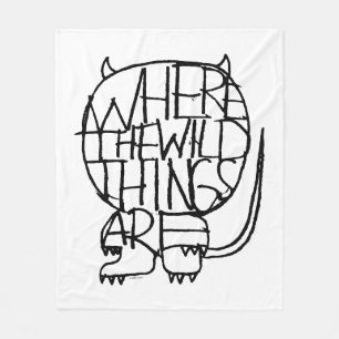 Wo die wilden Kerle wohnen Wilder Kerl Sketch Fleecedecke