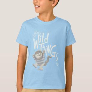 Wo die wilden Kerle wohnen Zitat - Blau T-Shirt