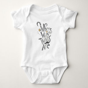 Wo die wilden Kerle wohnen Zitat-Grafik Baby Strampler