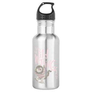 Wo die wilden Kerle wohnen Zitat - Pink Edelstahlflasche