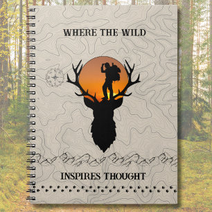 Wo die Wildnis Gedanken inspiriert Wilderness Jour Notizblock