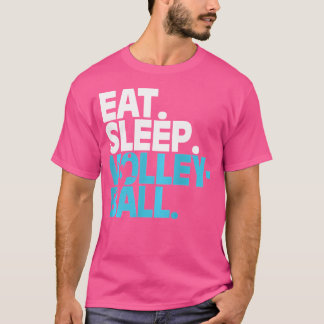 Wo dieses Coole Essen schlafen Volleyball T-Shirt
