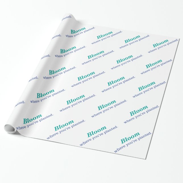 Wo du gepflanzt bist geschenkpapier (Ungerollt)