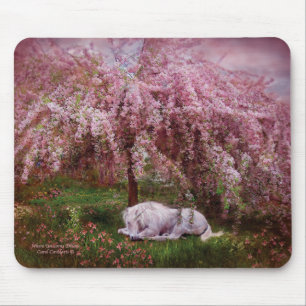 Wo Einhörner Mousepad träumen