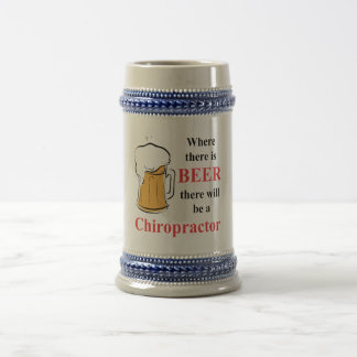 Wo es Bier - Chiropraktor gibt Bierglas