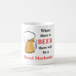 Wo es Bier - Dieselmechaniker gibt Kaffeetasse