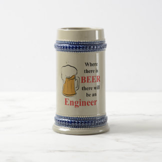 Wo es Bier - Ingenieur gibt Bierglas