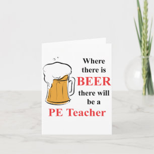 Wo es Bier - PE Lehrer gibt Karte