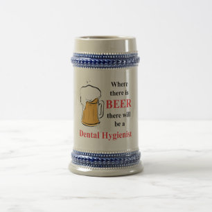 Wo es Bier - Zahnarzthelfer gibt Bierglas