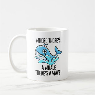 Wo es einen Wal gibt, gibt es ein gewölbtes, sonni Kaffeetasse