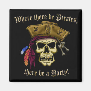 Wo es Piraten gibt Magnet