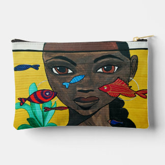 Wo Gedanken schwimmen | Schwarze Frauenkunst Afroz Zubehörtasche