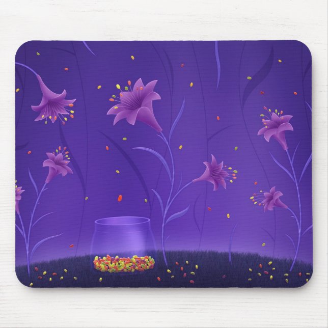 Wo Gelee-Bohnen geboren sind Mousepad (Vorne)