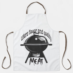 "Wo Geschmack und Qualität " MEAT-Vektorgrafik Schürze