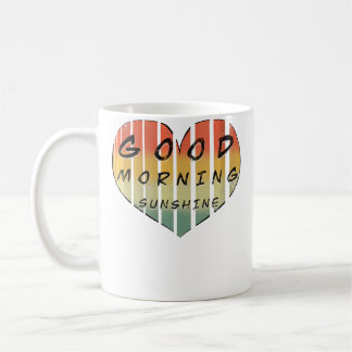 Wo Guten Morgen Sonnenschein Herz Kaffeetasse