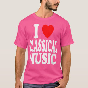 Wo I Heart (Liebe) Klassische Musik Dirigent Orche T-Shirt
