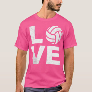 Wo I Liebe Volleyball Volleyball T-Shirt