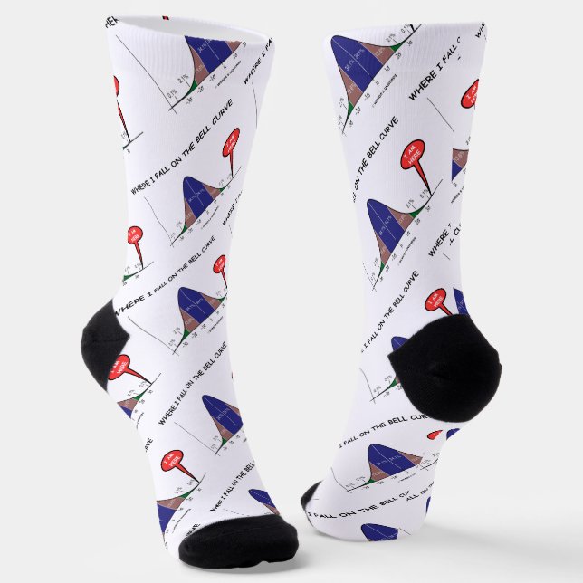 Wo ich auf die Glockenkurve fällt, stehe ich hier Socken (Gewinkelt)