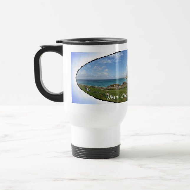 Wo ich gerne meinen Teeausflug trinken möchte Reisebecher (Links)