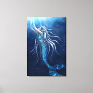 Wo ich hingehöre Mermaid Wrapped Canvas Leinwanddruck
