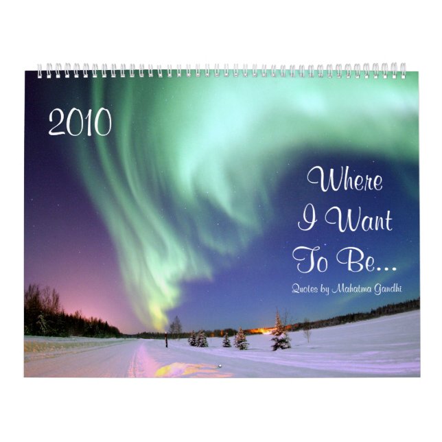 Wo ich will, um… schöne landschaftliche Natur zu Kalender (Titelbild)