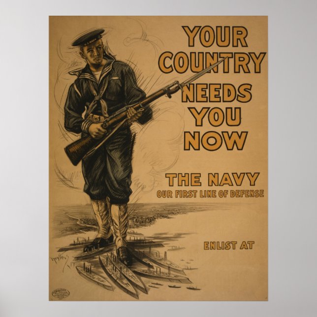 Wo Ihr Land Sie braucht Poster (Vorne)
