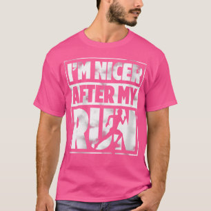 Wo Im Nicer nach meinem Run auf Marathon Runner T-Shirt