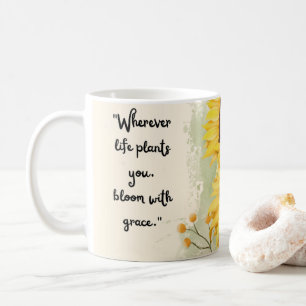 Wo immer das Leben dich hinführt Kaffeetasse