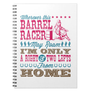 Wo immer dieser Barrel Racer kann Roam Barrel Raci Notizblock